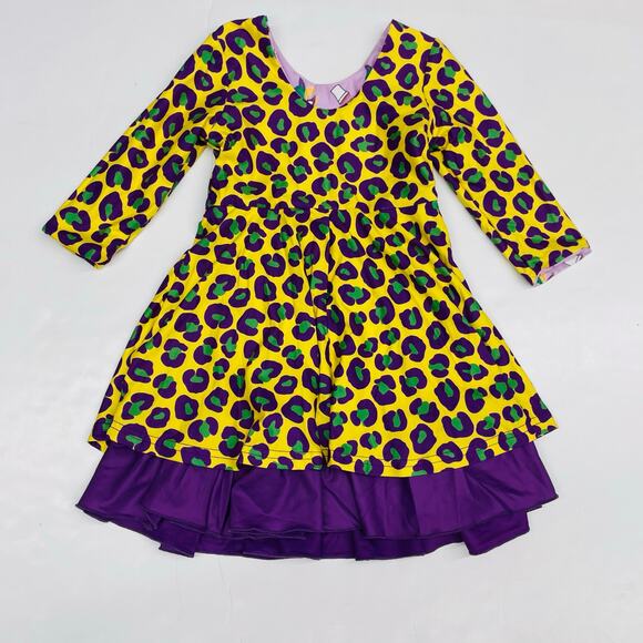 NWT Evie's Closet Size 3 Reversible Mardi Gras Dress - Picture 8 of 9